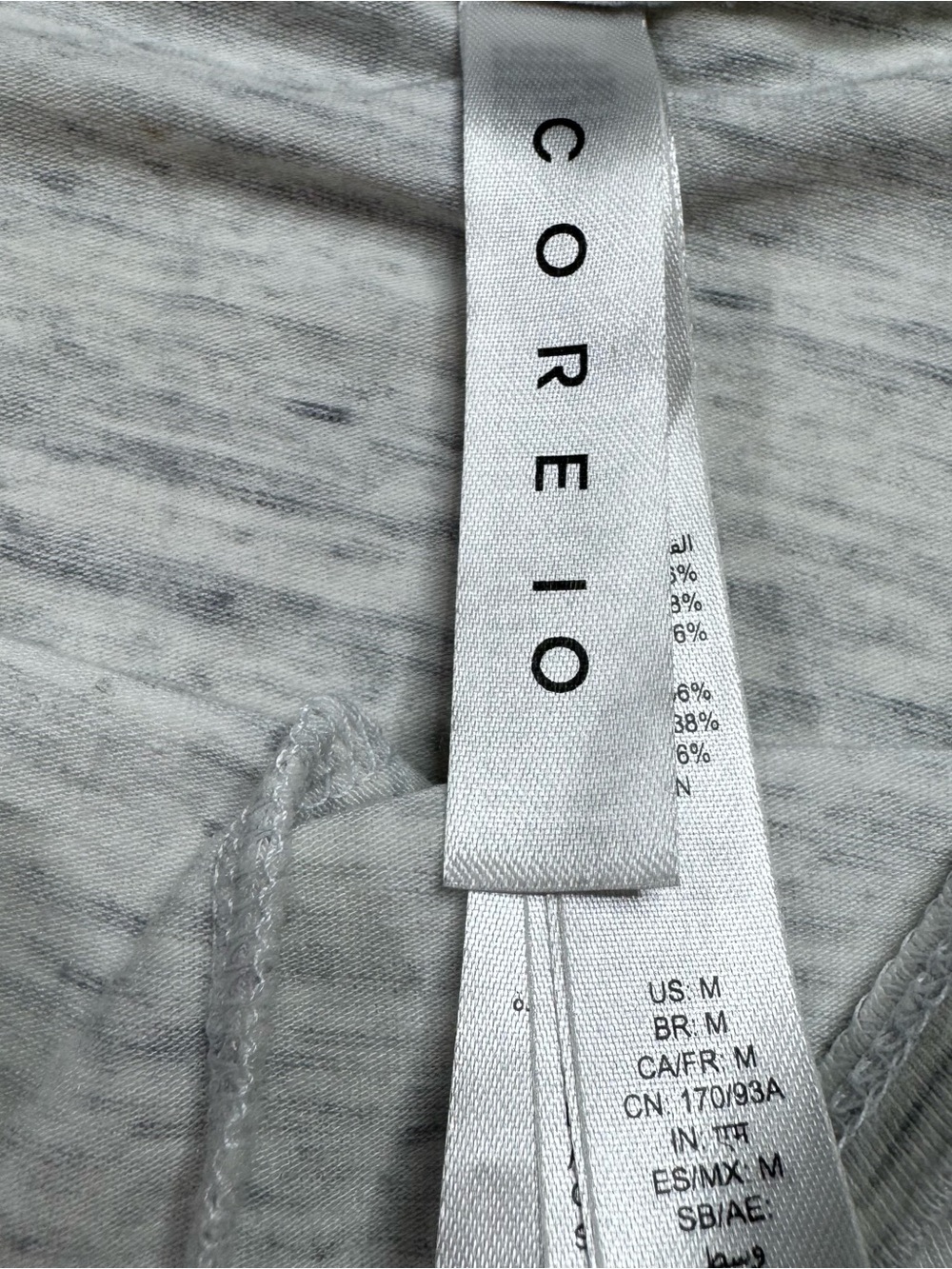 Core 10 Gray Twist Front Tank Top Sleeveless Athletic Yoga Size M - Picture 5 of 7